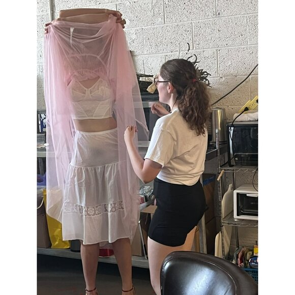 Vintage Lingerie Union Made Fantasia Original Lilyette White Lace Bustier Corset - Picture 3 of 12